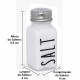 Saleiro 80ml Branco Manhattan em Vidro e Inox Hauskraft